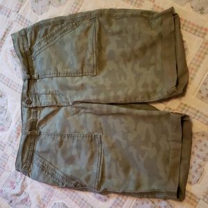 Camo printed shorts size 12